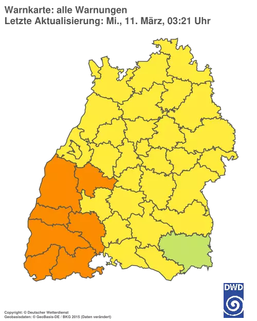 Aktuelle Wetterwarnungen für %region%