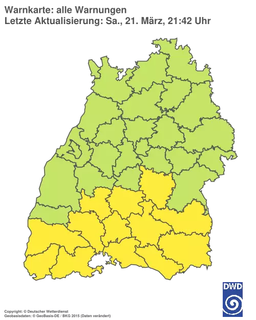 Aktuelle Wetterwarnungen für %region%