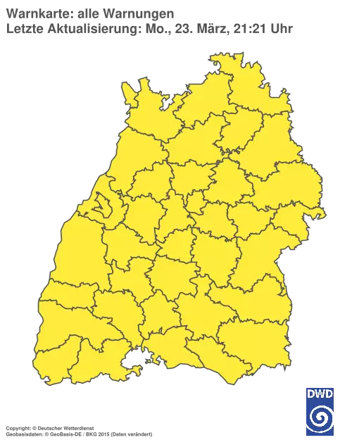 Aktuelle Wetterwarnungen für %region%