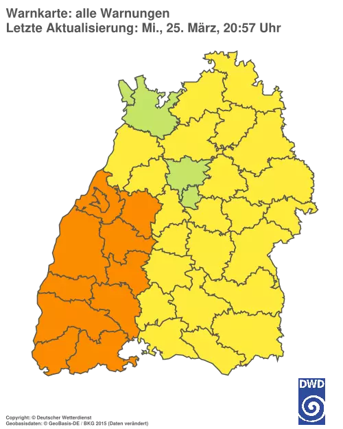 Aktuelle Wetterwarnungen für %region%