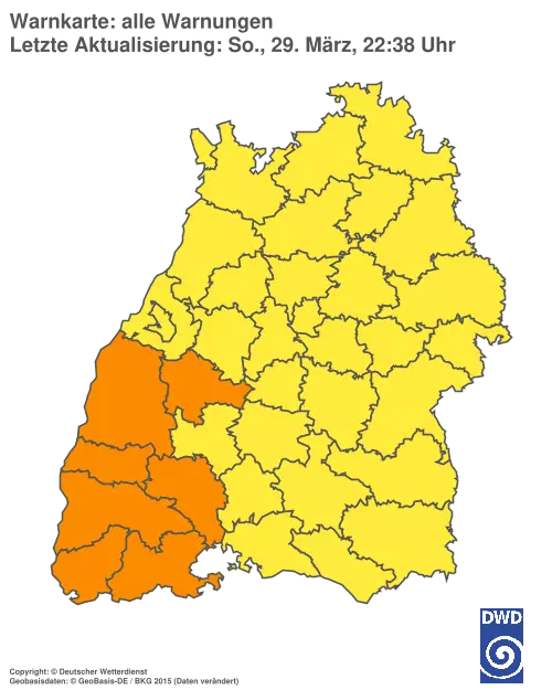 Aktuelle Wetterwarnungen für %region%