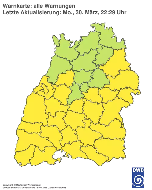 Aktuelle Wetterwarnungen für %region%