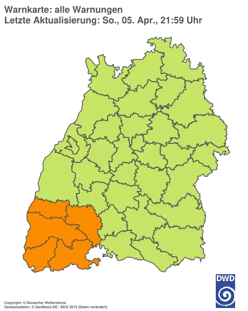Aktuelle Wetterwarnungen für %region%