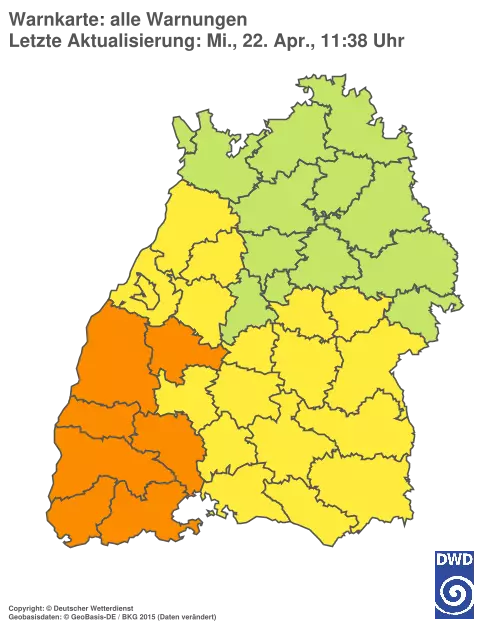 Aktuelle Wetterwarnungen für %region%