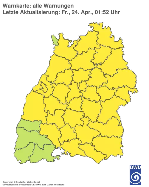 Aktuelle Wetterwarnungen für %region%